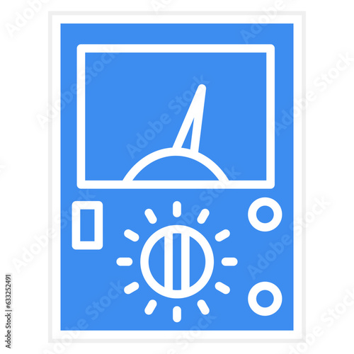 Vector Design Ammeter Icon Style