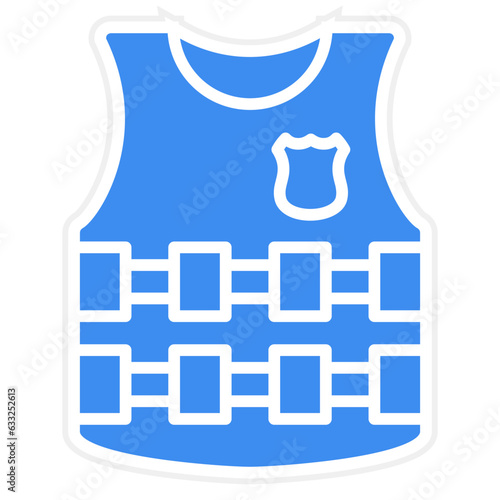 Vector Design Bulletproof Vest Icon Style