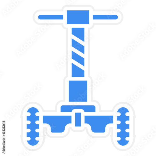 Vector Design Police Segway Icon Style