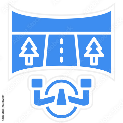 Vector Design Motion Simulator Icon Style