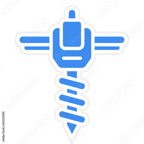 Vector Design Drain Auger Icon Style
