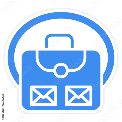 Vector Design Mail Bag Icon Style