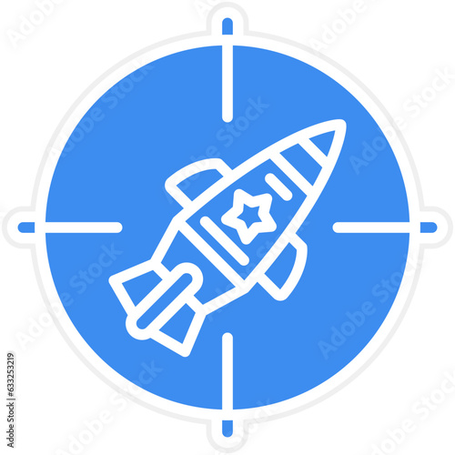 Vector Design Red Zone Icon Style