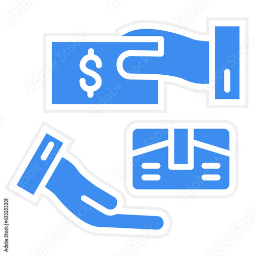 Vector Design Pay Upon Delivery Icon Style