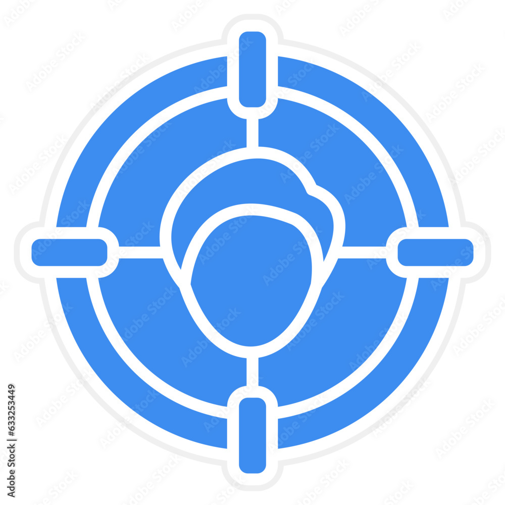 Vector Design Headhunting Icon Style Vector Design Headhunting Icon Style