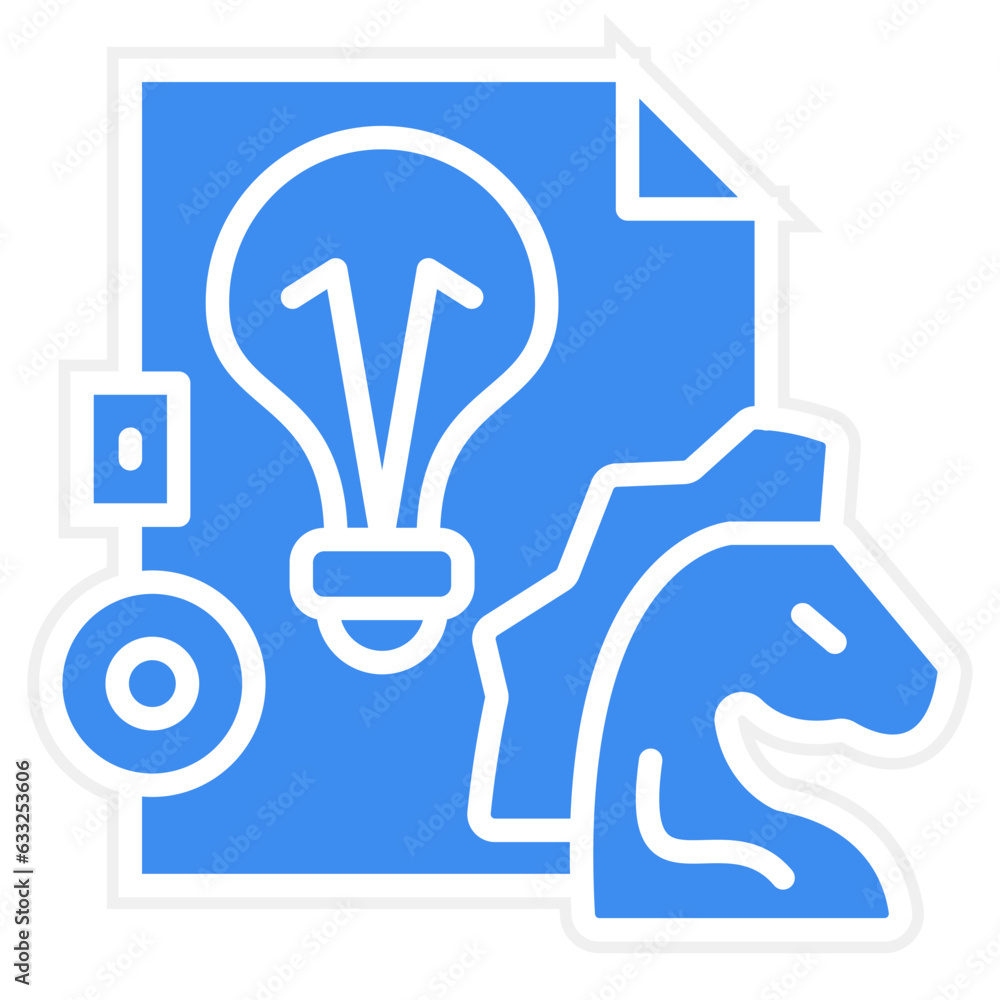 Vector Design Brand Strategy Icon Style Vector Design Brand Strategy Icon Style