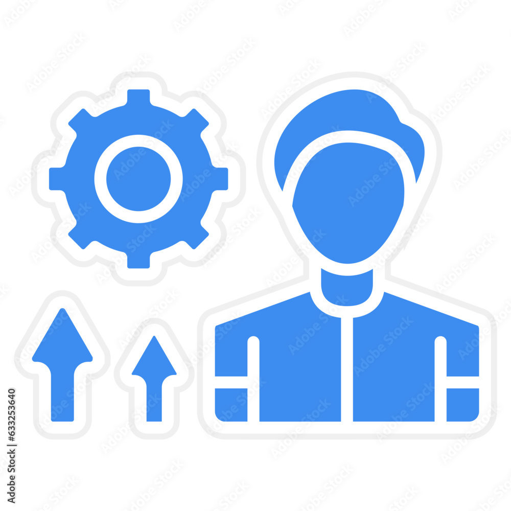 Vector Design Persona Development Icon Style Vector Design Persona Development Icon Style
