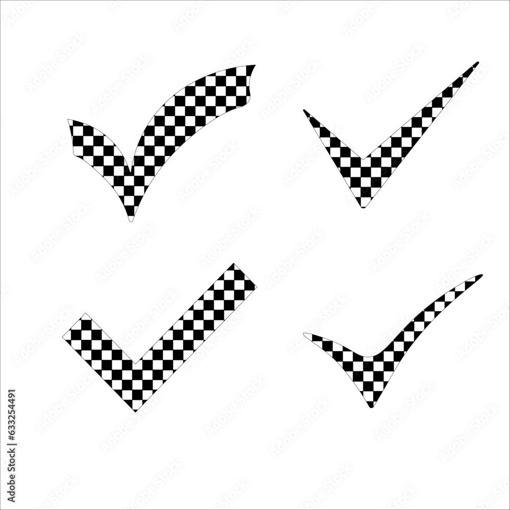 Check icons. Vector Check icons. Vector