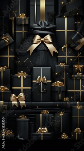 elegant dark background of black friday