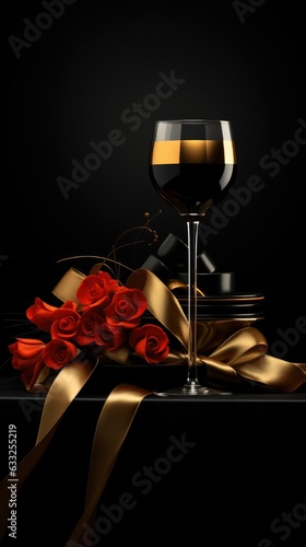 elegant dark background of black friday