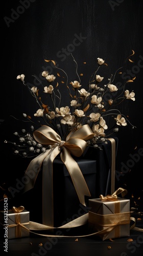 elegant dark background of black friday