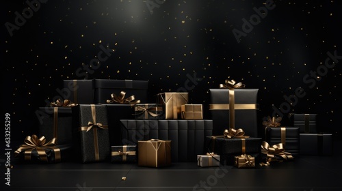 elegant dark background of black friday