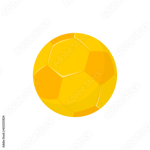 Golden soccer ball, golden award of sport champion or luxury trophy for championship