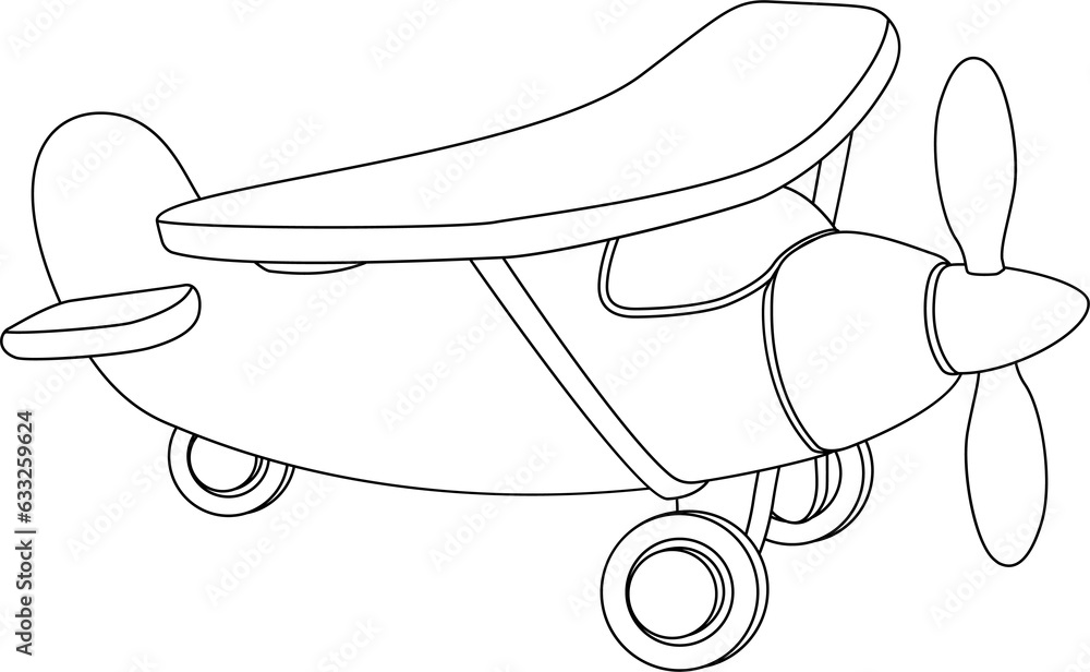 Aeroplane Cartoon Coloring Book Plane Airplane Aeroplane Cartoon Coloring Book Plane Airplane