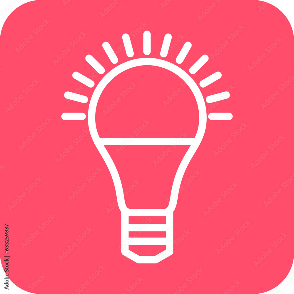 Vector Design Led Lamp Icon Style Vector Design Led Lamp Icon Style