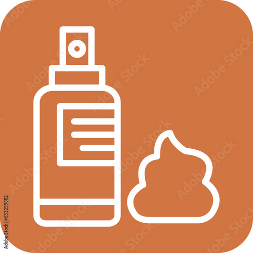 Vector Design Barber Foam Icon Style