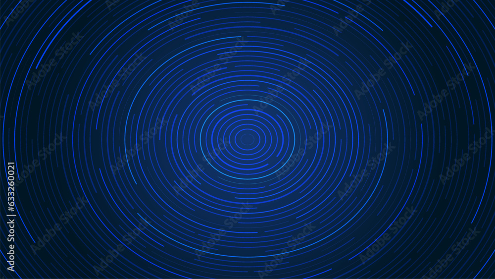 Navy abstract background with vector arc. Editable stroke