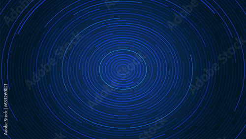 Navy abstract background with vector arc. Editable stroke