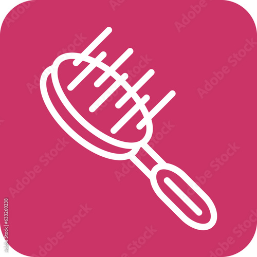 Vector Design Hair Brush Icon Style