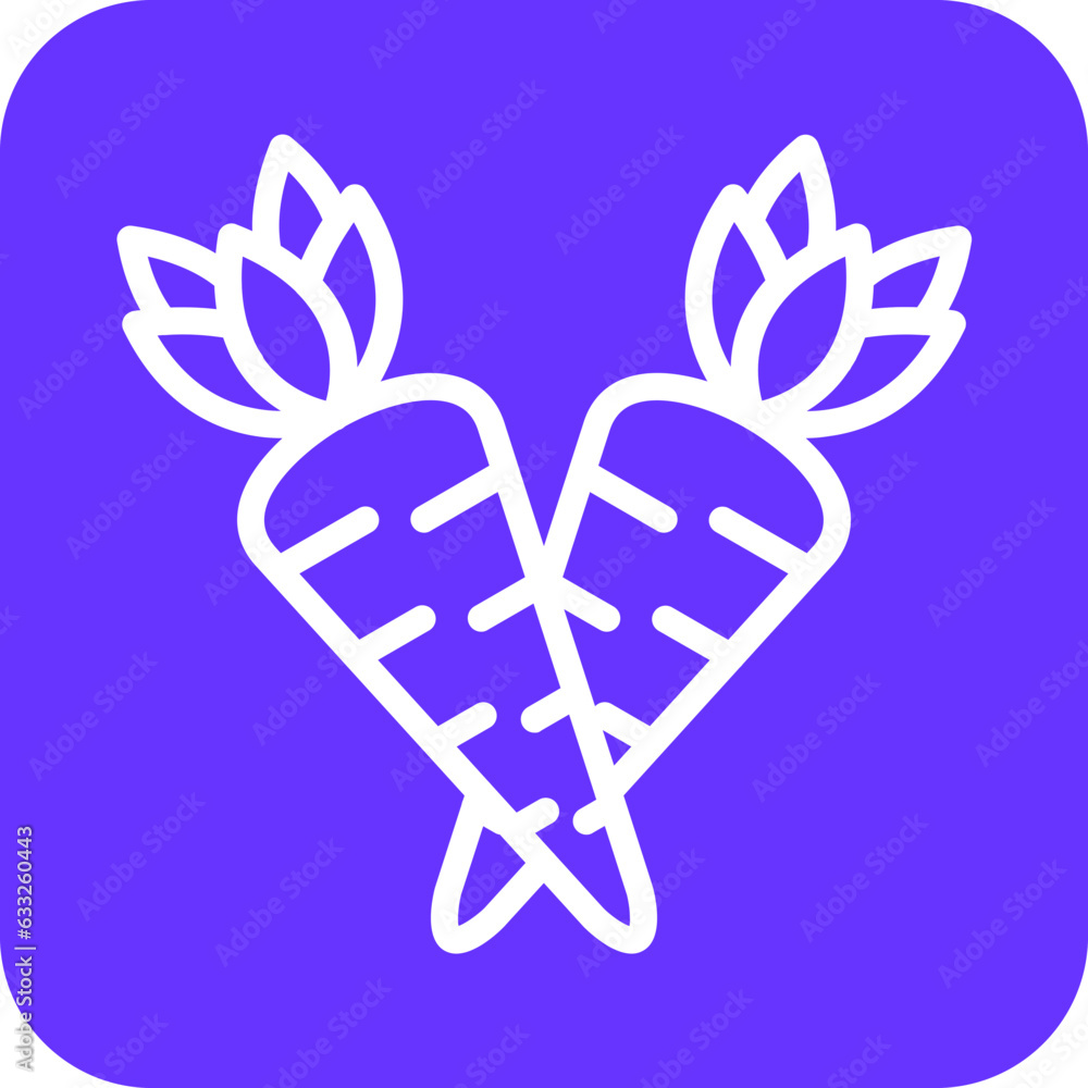 Vector Design Carrots Icon Style Vector Design Carrots Icon Style