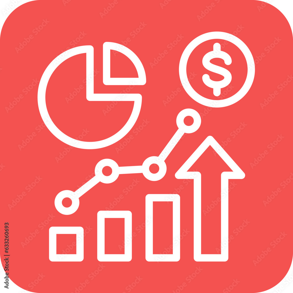 Vector Design Market Statistics Icon Style Vector Design Market Statistics Icon Style