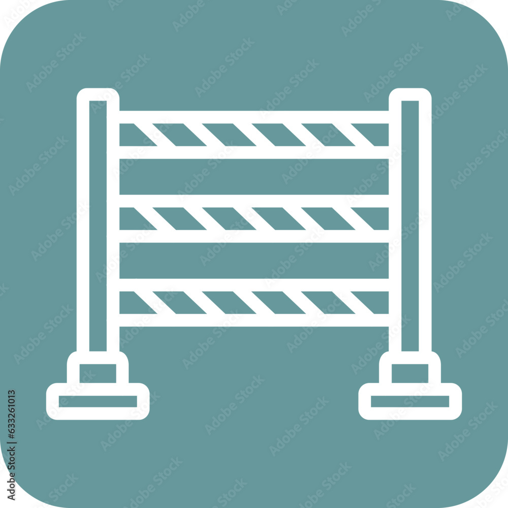 Vector Design Police Barrier Icon Style Vector Design Police Barrier Icon Style