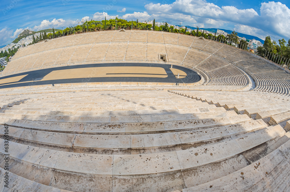 Panathenaic stadium or Kallimarmaro stadium build entirely from marble
