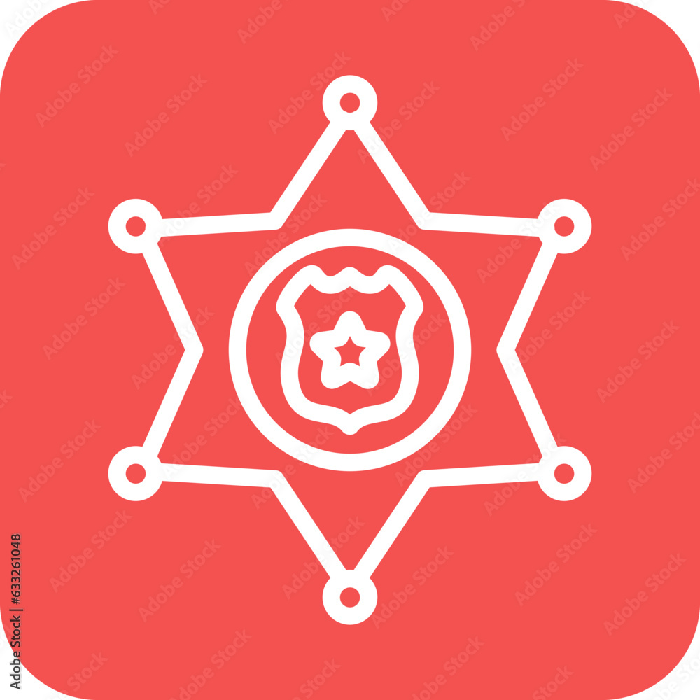 Vector Design Sheriff Badge Icon Style Vector Design Sheriff Badge Icon Style
