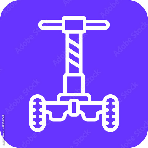 Vector Design Police Segway Icon Style