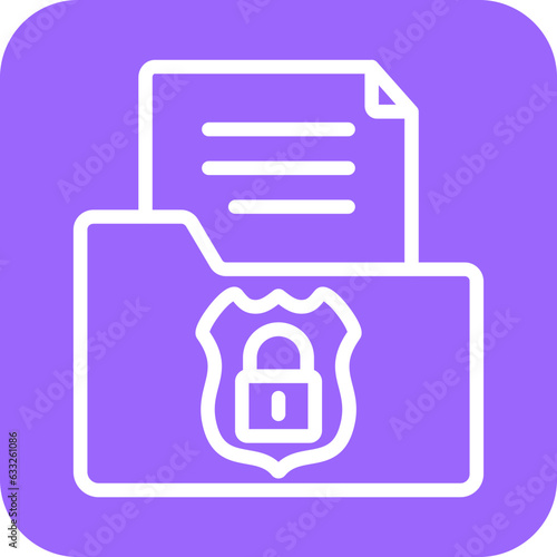 Vector Design Confidential Icon Style