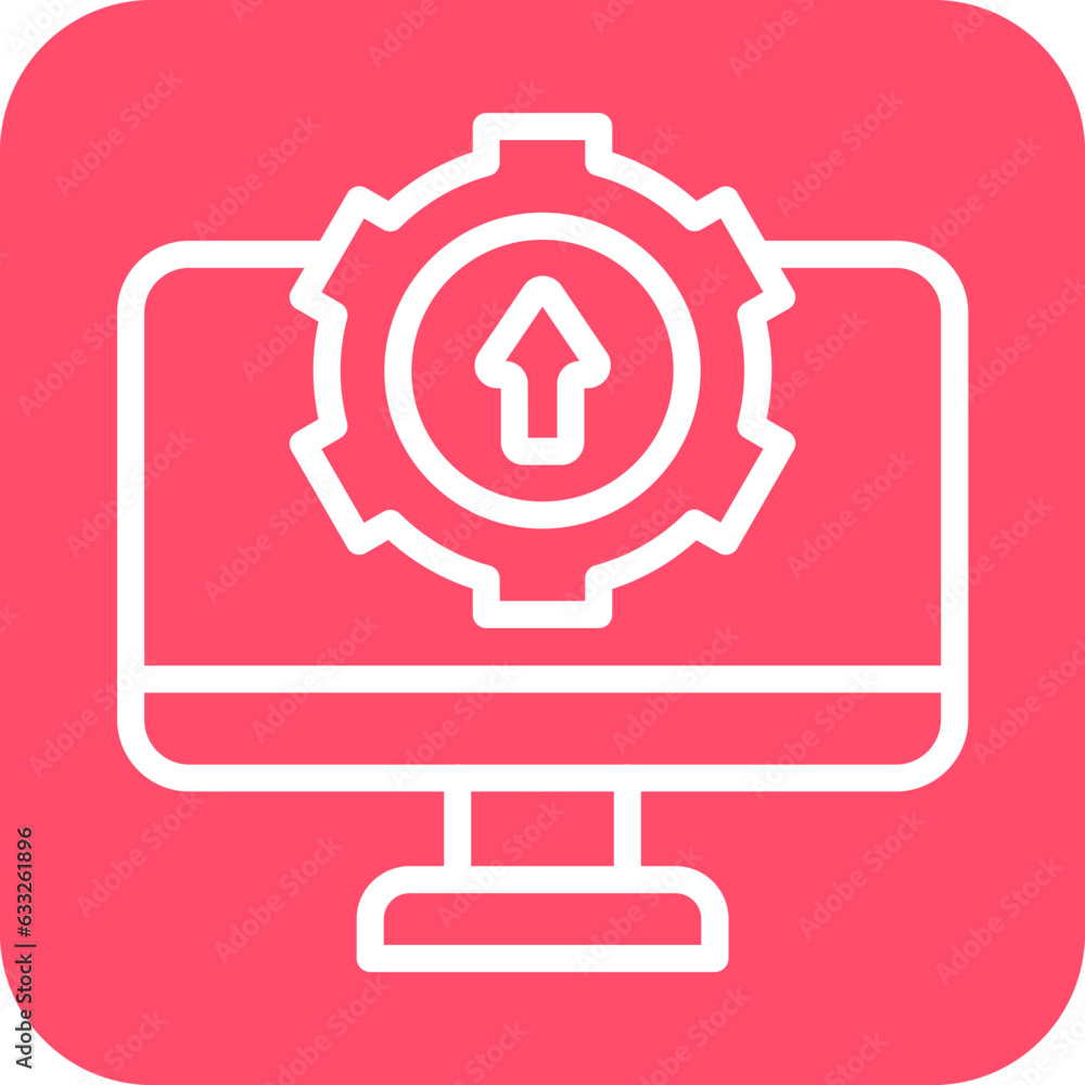 Vector Design Upgrade Desktop Icon Style Vector Design Upgrade Desktop Icon Style
