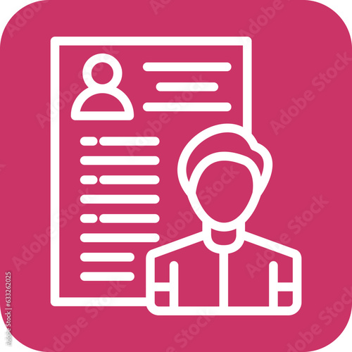 Vector Design Candidate Male Icon Style