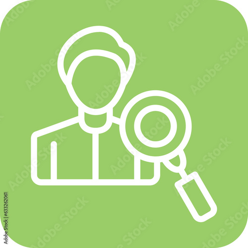 Vector Design Employee Search Icon Style