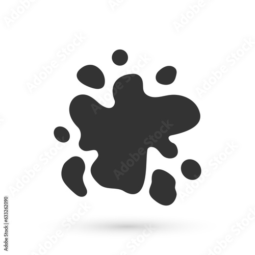 Grey Paint spray icon isolated on white background. Vector