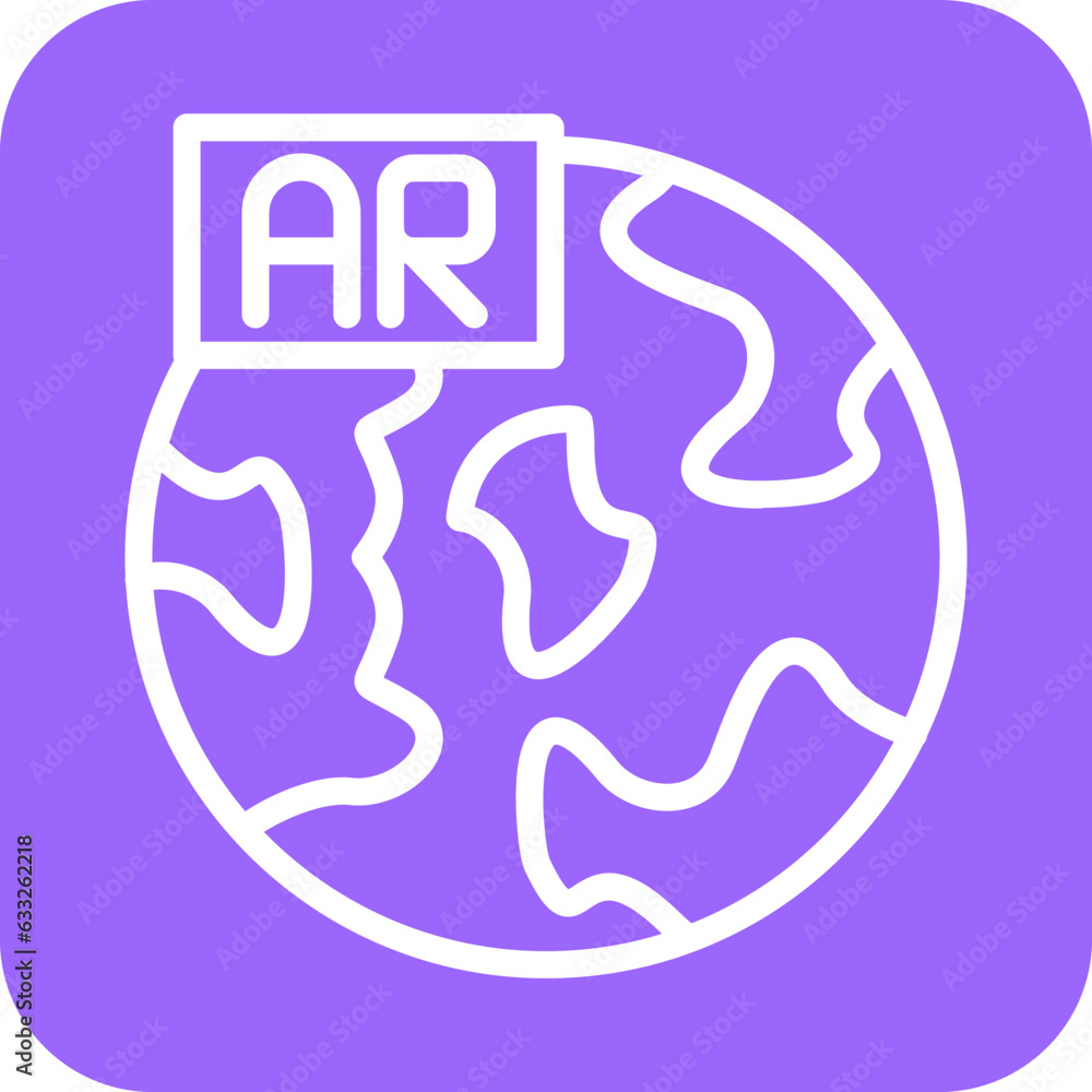 Vector Design Ar World Icon Style Vector Design Ar World Icon Style