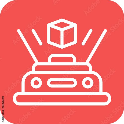 Vector Design Hologram Icon Style