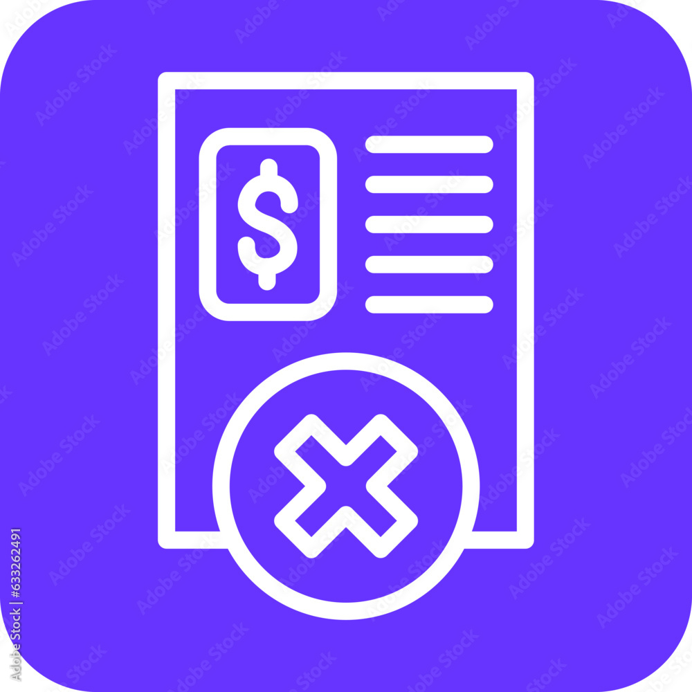 Vector Design Early Termination Fee Icon Style Vector Design Early Termination Fee Icon Style