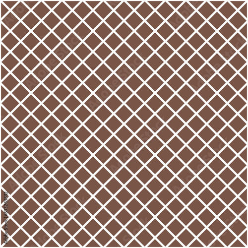 Brown lattice pattern. lattice mesh pattern. lattice seamless pattern. Decorative elements, clothing, paper wrapping, bathroom tiles, wall tiles, backdrop, background.