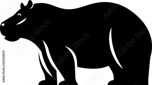 Hippopotomus Flat Icon