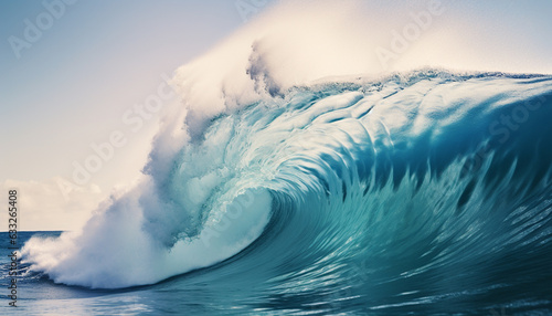 big waves in sea