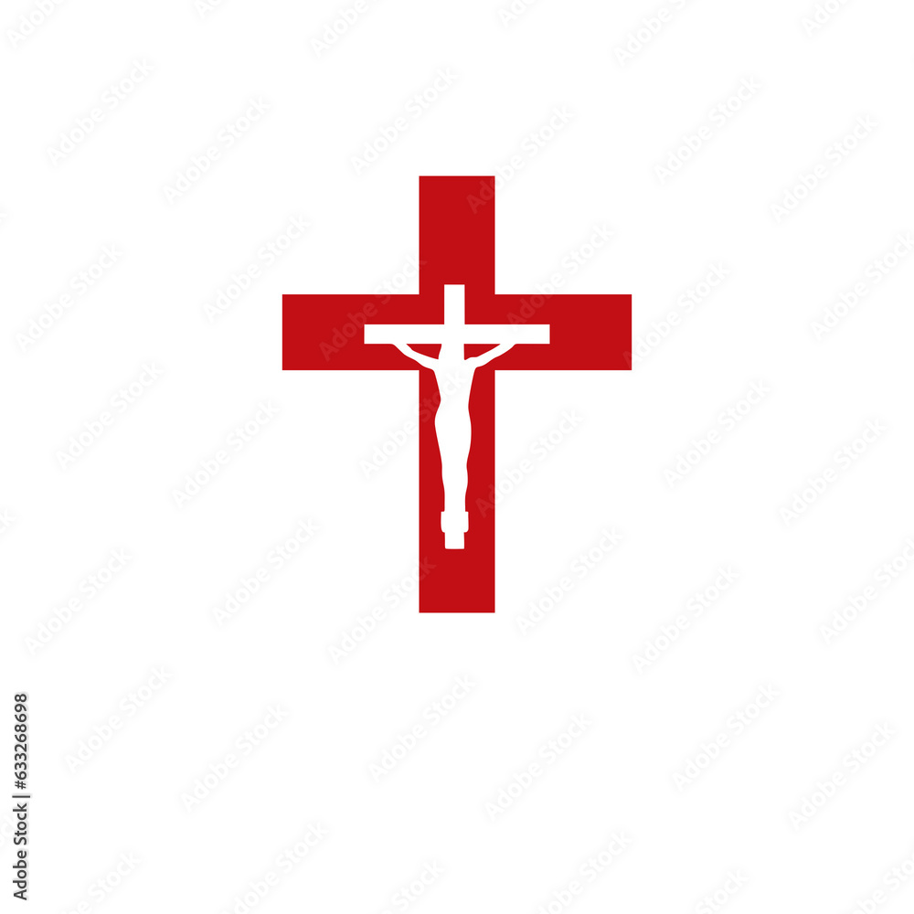 cross with ribbon