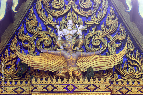 Konstfotografi Buddhist sanctuaries, Buddhist shrine, bright ornamentation and figurativeness of temples