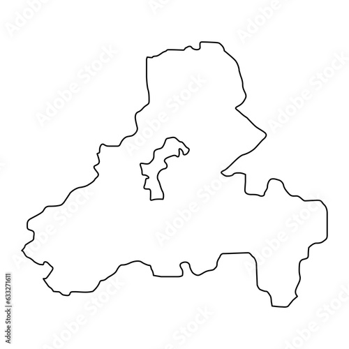 Sanaa governorate, administrative division of the country of Yemen. Vector illustration.