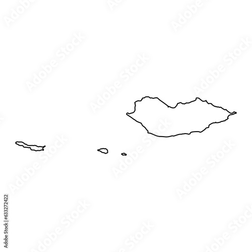 Socotra governorate, administrative division of the country of Yemen. Vector illustration.
