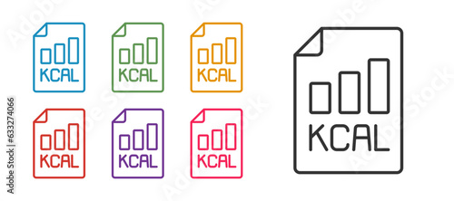 Set line Diet plan icon isolated on isolated on white background. Concept of fitness marathon, proper nutrition, healthy food, beautiful body, vegetables, slimming. Set icons colorful. Vector