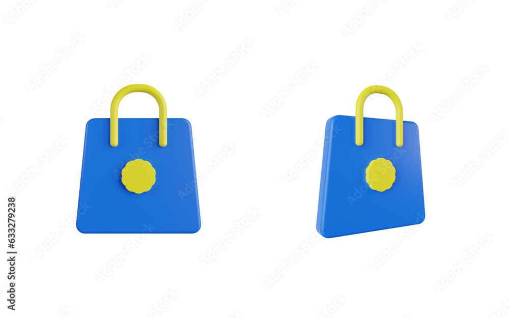 shopping bag 3d, user interface 3d render pack, high quality render, transparent background shopping bag 3d, user interface 3d render pack, high quality render, transparent background