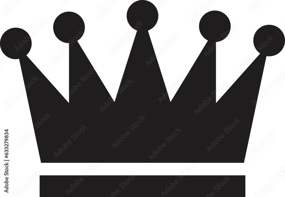 Crown icon template color editable. black silhouettes of crown isolated on a white background. Royal crown symbol. line crown icon. Vector flat crown. Crown icon template color editable. black silhouettes of crown isolated on a white background. Royal crown symbol. line crown icon. Vector flat crown.