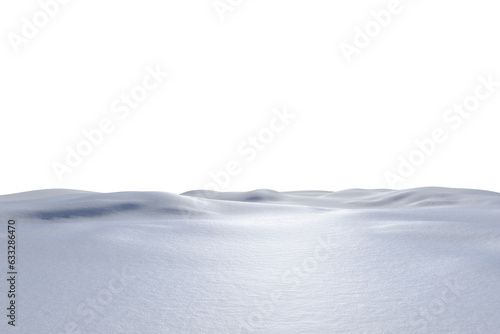 Digital png illustration of landscape with snow on transparent background