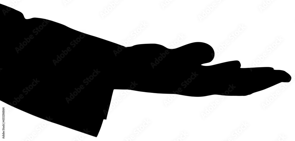 Digital png illustration of black silhouette of hand of man on transparent background Digital png illustration of black silhouette of hand of man on transparent background