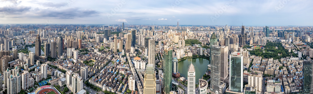 Aerospace Hubei Wuhan City Landscape Panorama